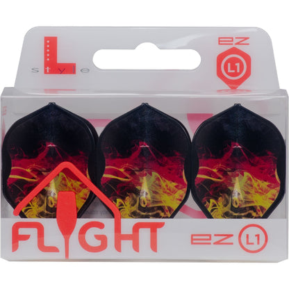 Style - Ez L-Flights - Integrated Champagne Ring - L1Ez - Ryb Series V1 - Type D - Clear Black