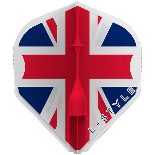 L-Style - Ez L-Flights - Integrated Champagne Ring - L1 - Union Jack - Clear White