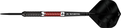 Mission Llew Bevan Darts - Steel Tip - 90% Tungsten - Black & Red Electro