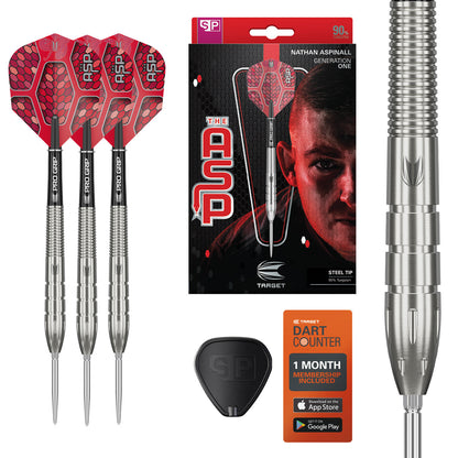Nathan Aspinall G1 90% Tungsten Sp Steel Tip Darts By Target