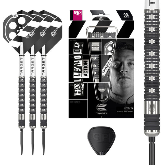 Hollywood Action 90% Tungsten Sp Steel Tip Darts By Target