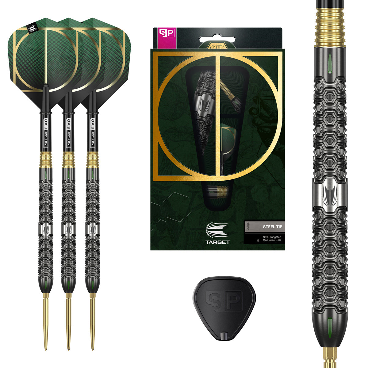 Cult Sp02 90% Tungsten Swiss Point Steel Tip Darts By Target