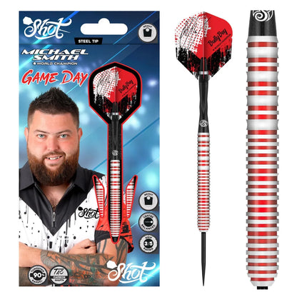 Michael Smith Game Day 90% Tungsten Steel Tip Darts By Shot