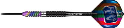Mission Matthew Edgar Darts - Steel Tip - 90% Tungsten - Black & Coral Pvd