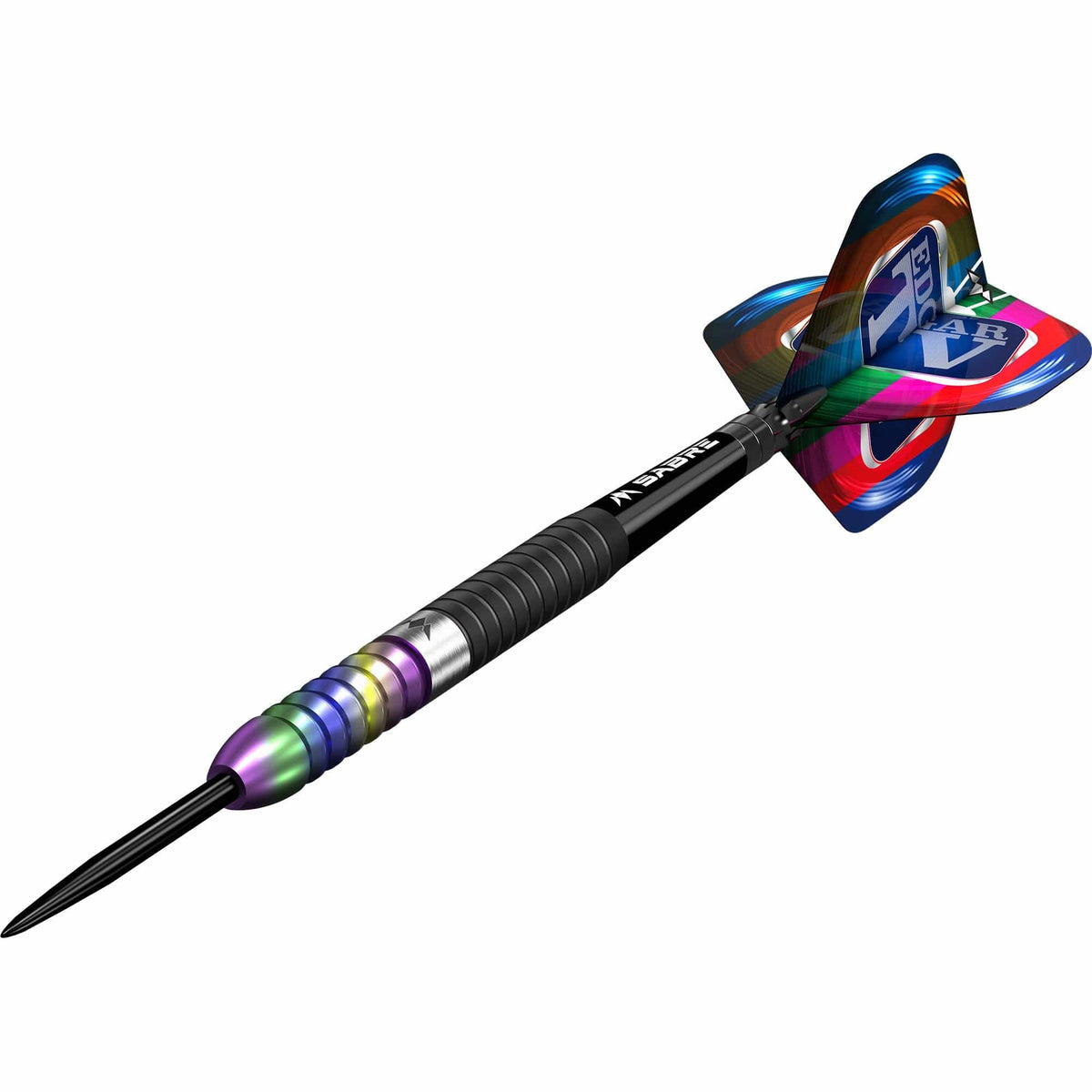 Mission Matthew Edgar Darts - Steel Tip - 90% Tungsten - Black & Coral Pvd