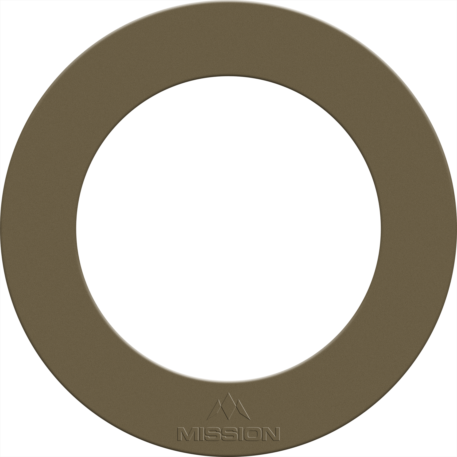 Mission Dartboard Surround - Heavy Duty - Embossed Logo Silver