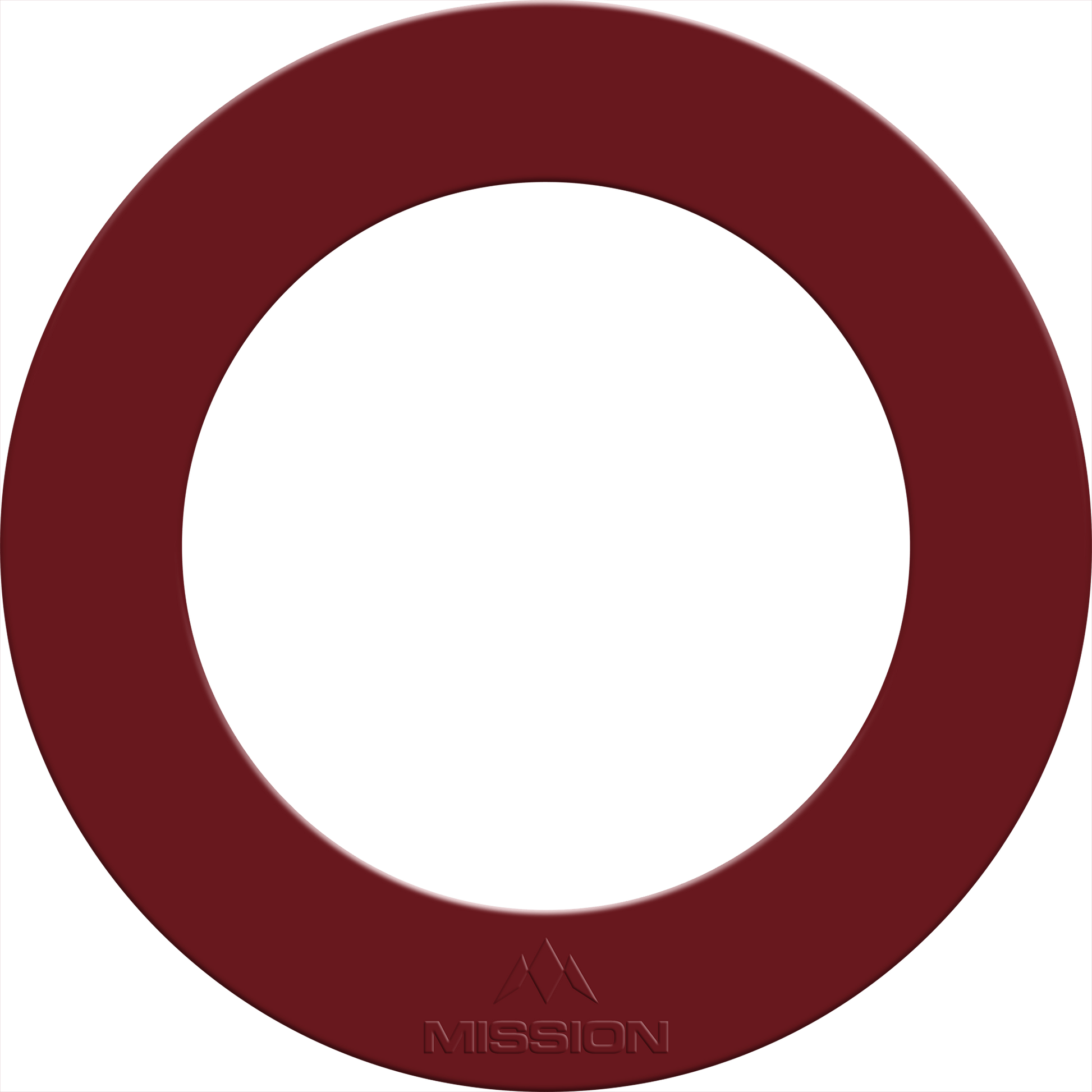 Mission Dartboard Surround - Heavy Duty - Embossed Logo Silver