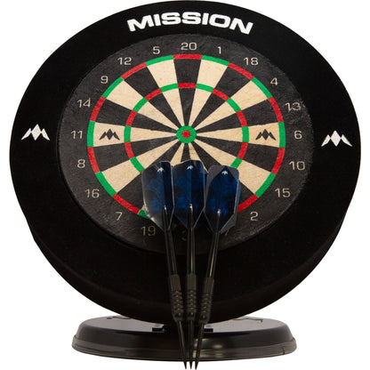 Mission Mini Dartboard 6 Inch - Complete With Surround & 2 Sets Of Mini Darts