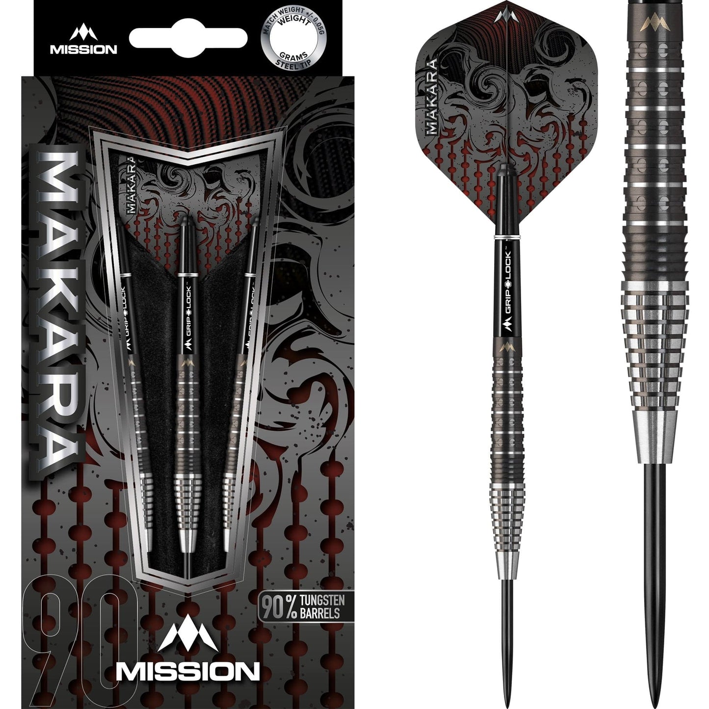 Mission Makara Darts - Steel Tip - M2 - Graphite Pvd Black