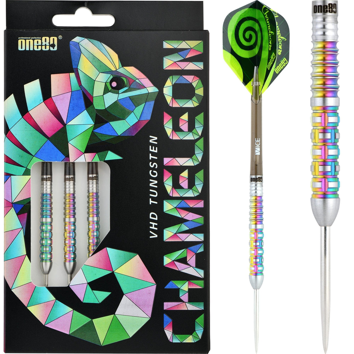 One80 Chameleon Darts - Steel Tip - Zircon