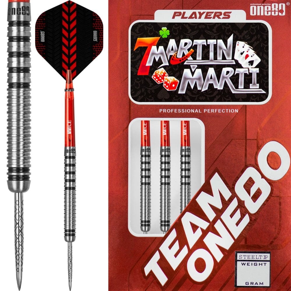 One80 Martin Marti Darts - Steel Tip Tungsten - Travis -