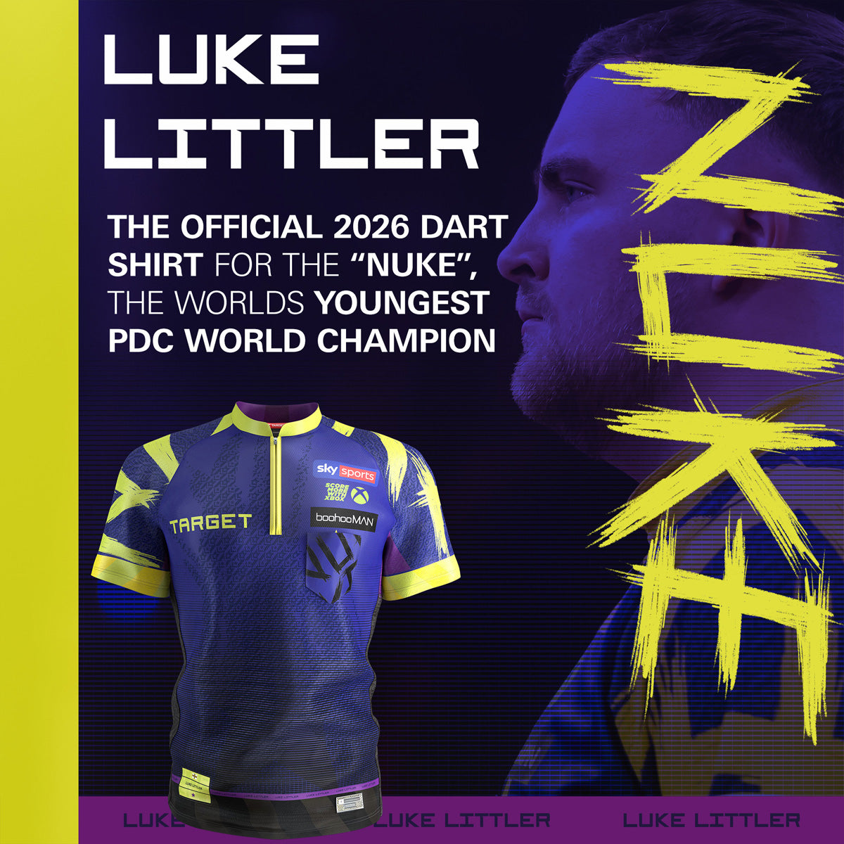 Luke Littler 2026 Playing Shirt Xsmall