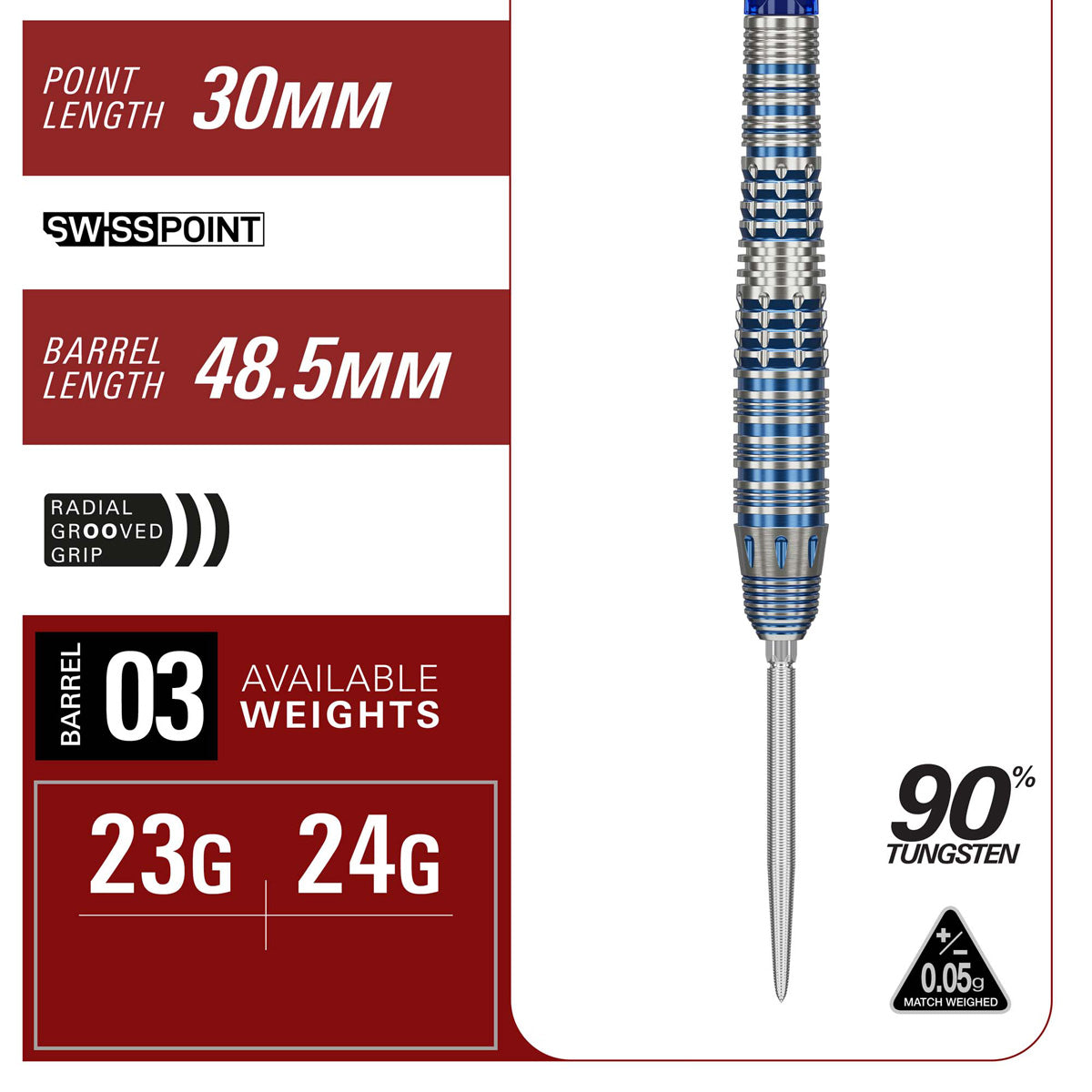 Target Japan Mizu 03 90% Tungsten Sp Steel Tip Darts