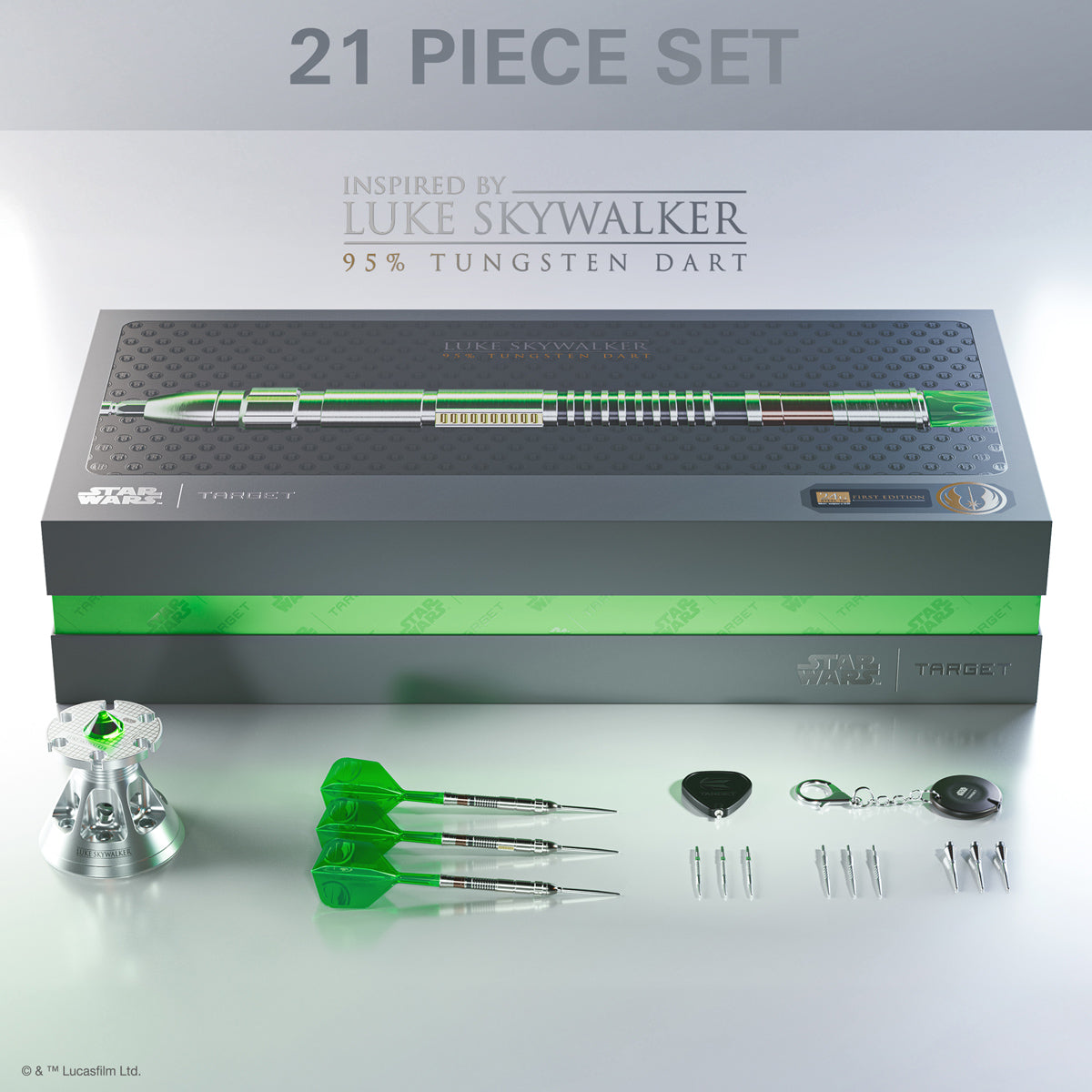 Star Wars™ | Target Luke Skywalker “Jedi Knight” Lightsaber First Edition 95% Tungsten Steel Tip Darts