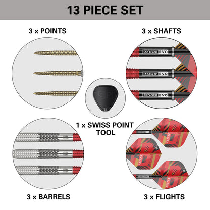 Stephen Bunting Gen 5 95% Tungsten Sp Steel Tip Darts By Target