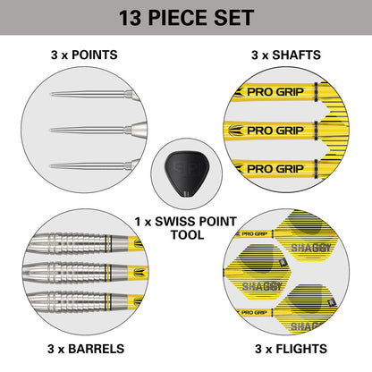 Scott Williams G1 90% Tungsten Swiss Steel Tip Darts By Target