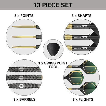 Cult Sp01 90% Tungsten Swiss Point Steel Tip Darts By Target