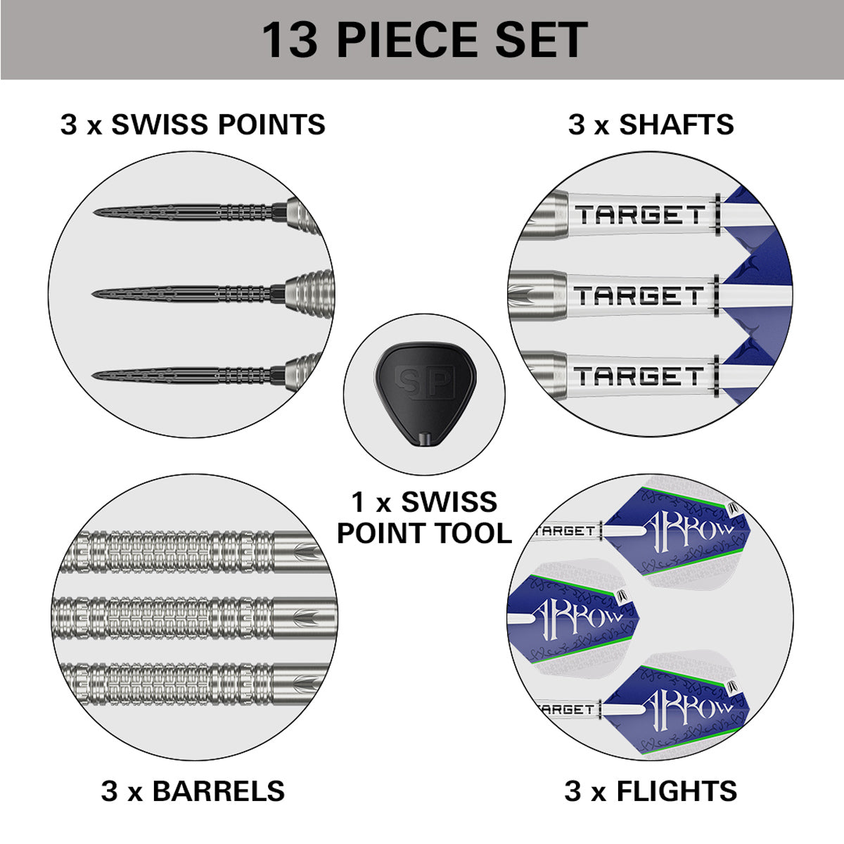 Shane Mcguirk 90% Tungsten Sp Steel Tip Darts By Target