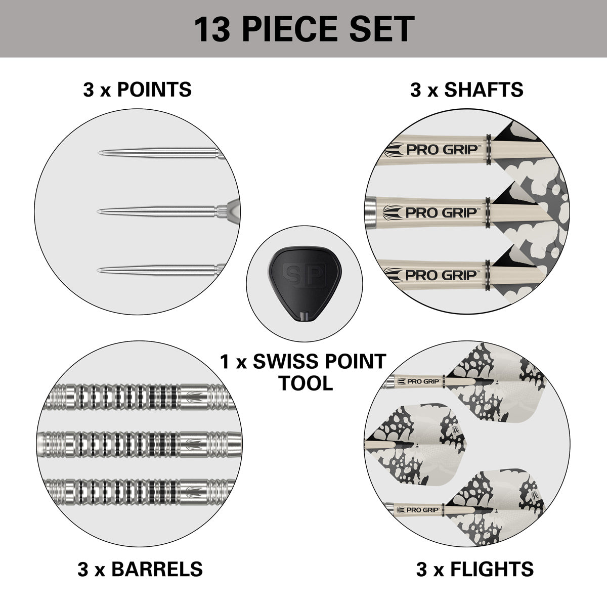 Exo 03 90% Tungsten Sp Steel Tip Darts By Target