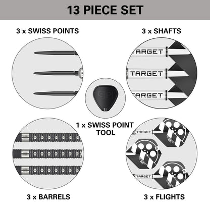 Hollywood Action 90% Tungsten Sp Steel Tip Darts By Target