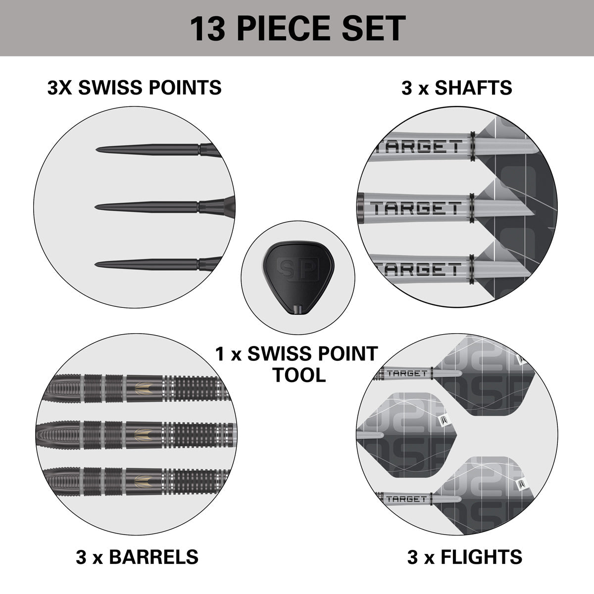 Aspinall X Echo 90% Tungsten Sp Steel Tip Darts By Target
