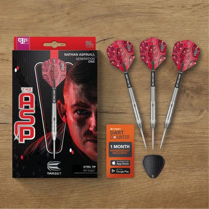 Nathan Aspinall G1 90% Tungsten Sp Steel Tip Darts By Target