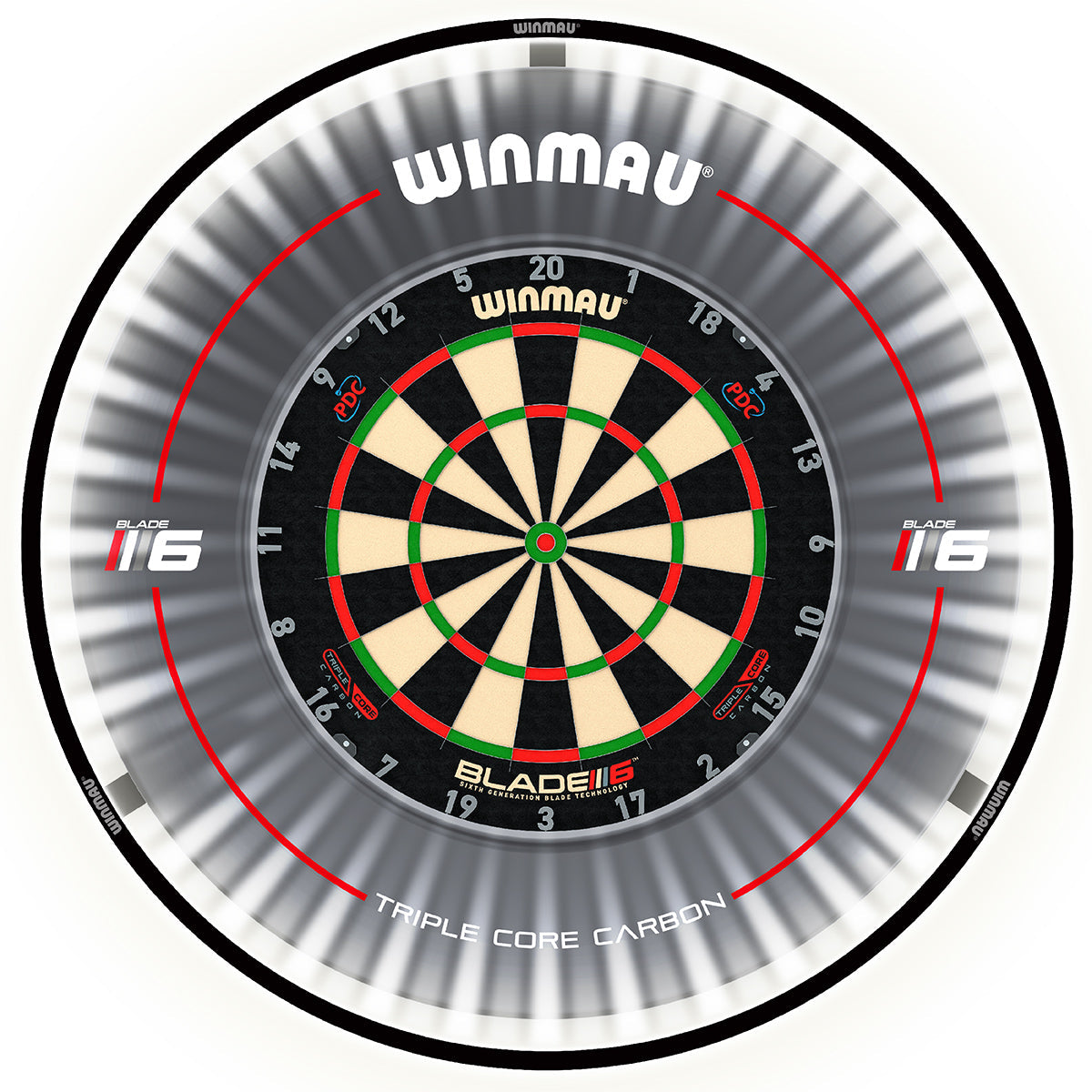 Winmau Plasma Dartboard Light Black