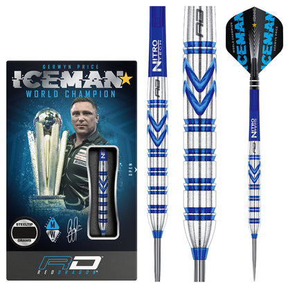 Gerwyn Price Original 90% Tungsten Steel Tip Darts By Red Dragon 23 Gram