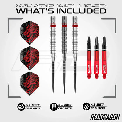Red Dragon Jonny Clayton Original 2.0 90% Tungsten Steel Tip Darts