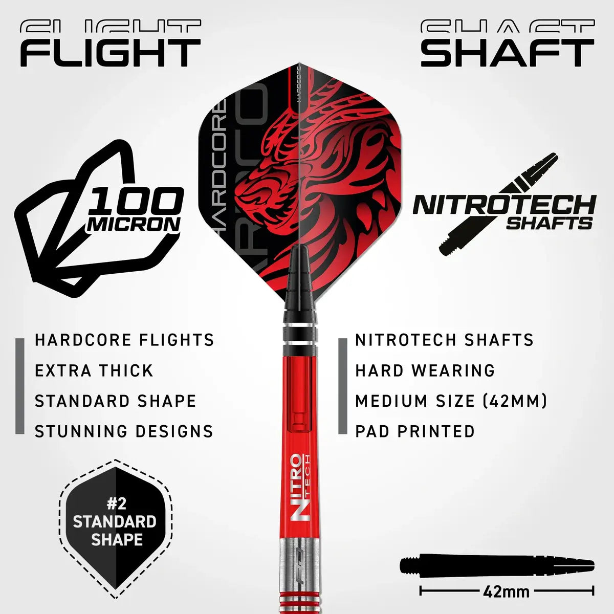 Red Dragon Jonny Clayton Original 2.0 90% Tungsten Steel Tip Darts