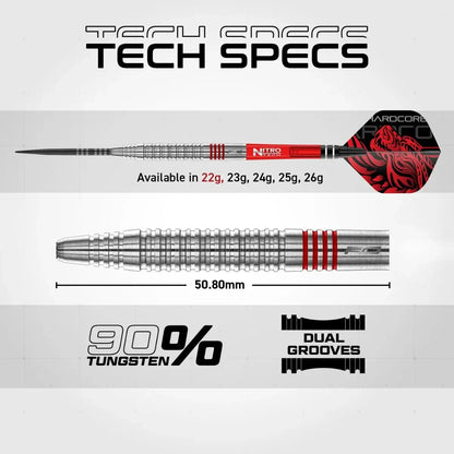 Red Dragon Jonny Clayton Original 2.0 90% Tungsten Steel Tip Darts