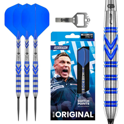 Red Dragon Gerwyn Price Blue Originals SP 90% Tungsten Steel Tip Darts