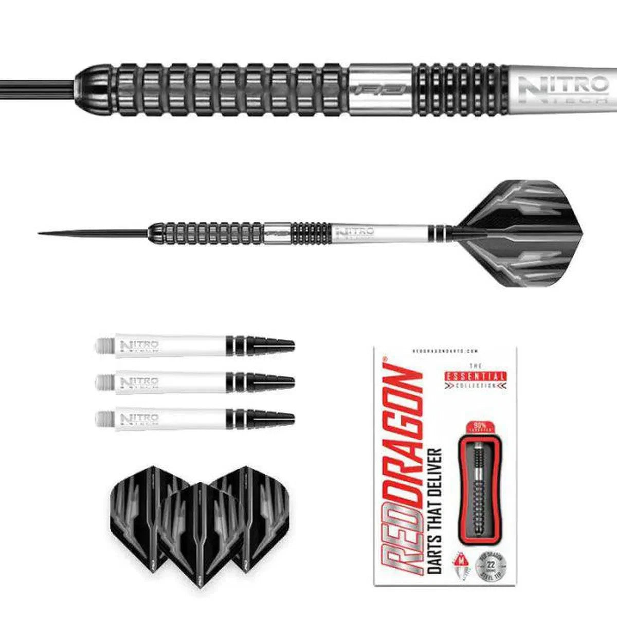 Carnage 2 90% Tungsten Steel Tip Darts By Red Dragon
