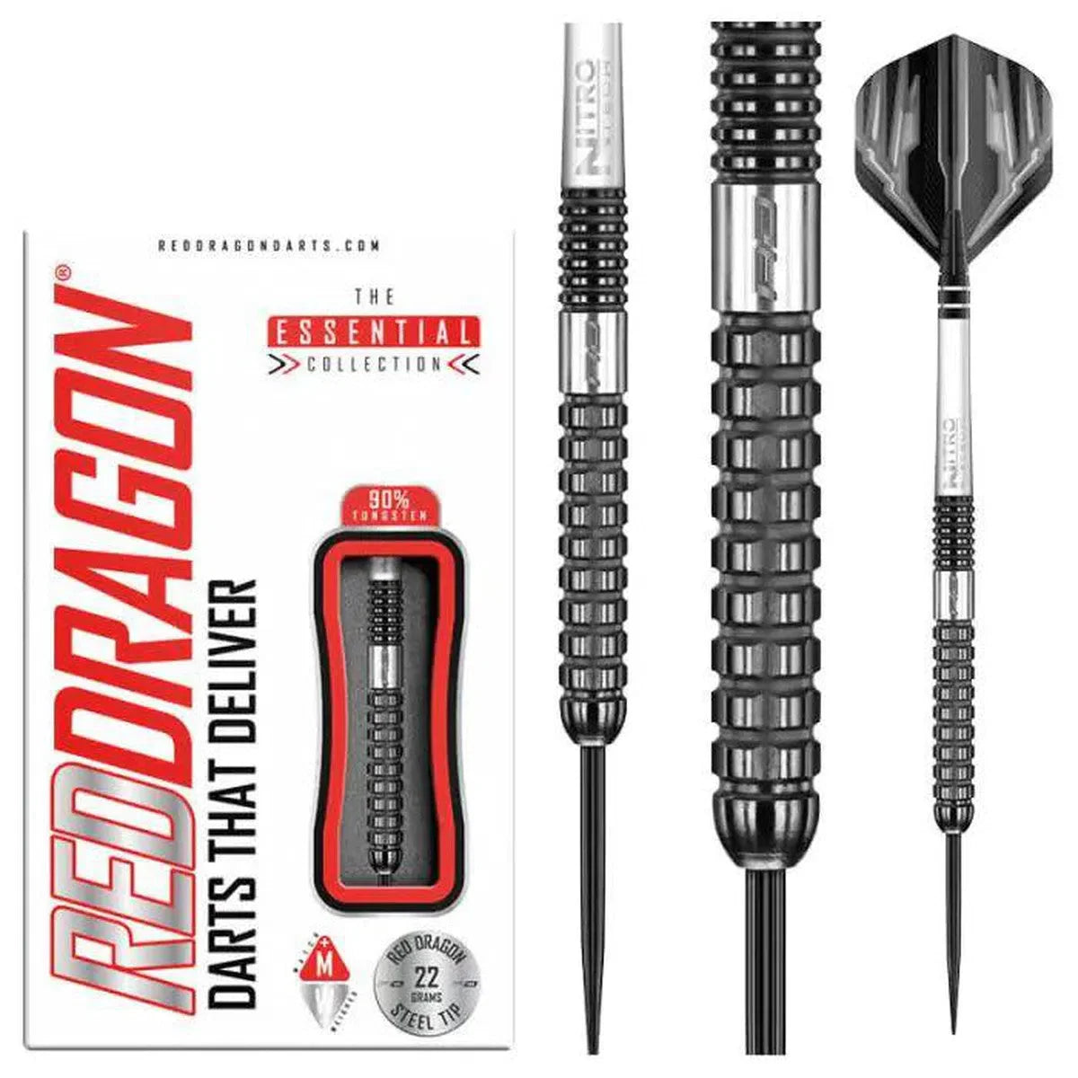 Carnage 4 90% Tungsten Steel Tip Darts By Red Dragon