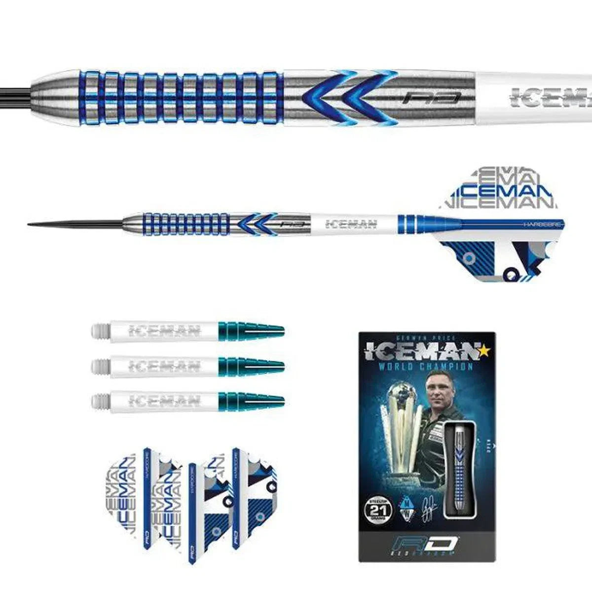 Red Dragon Gerwyn Price Contour 90% Tungsten Steel Tip Darts