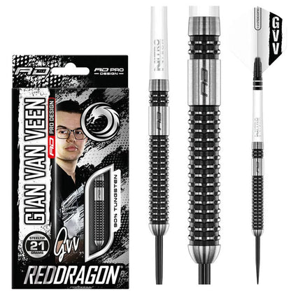 Red Dragon Gian Van Veen Axis Se 90% Tungsten Steel Tip Darts