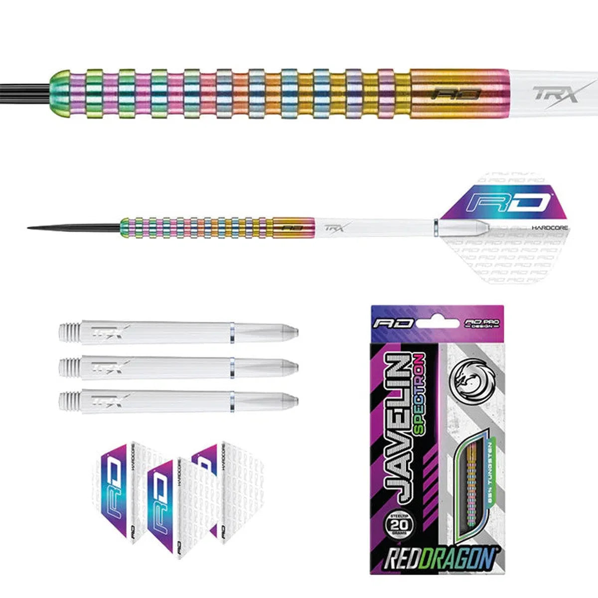 Javelin Spectron 85% Tungsten Steel Tip Darts By Red Dragon 26 Gram