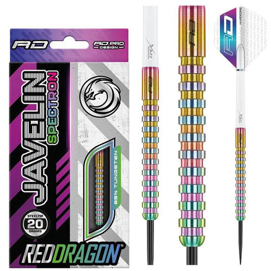 Javelin Spectron 85% Tungsten Steel Tip Darts By Red Dragon 26 Gram