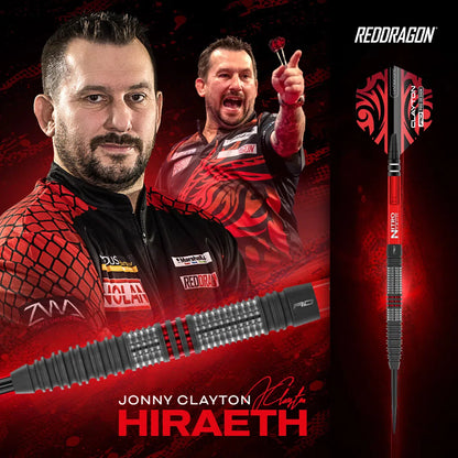 Jonny Clayton Hiraeth 90% Tungsten Steel Tip Darts By Red Dragon