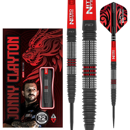 Jonny Clayton Hiraeth 90% Tungsten Steel Tip Darts By Red Dragon