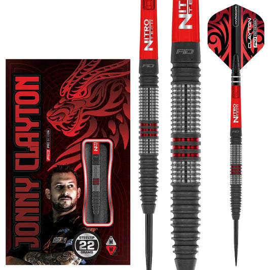 Jonny Clayton Hiraeth 90% Tungsten Steel Tip Darts By Red Dragon