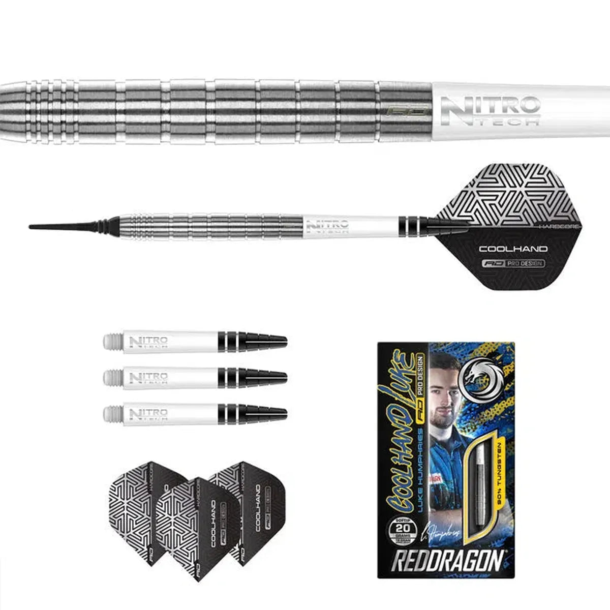 Red Dragon Luke Humphries Tx1 90% Tungsten Steel Tip Darts