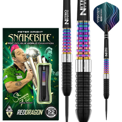 Peter Wright Corra 90% Tungsten Steel Tip Darts By Red Dragon