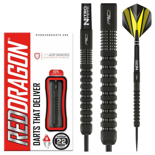 Phantom 90% Tungsten Steel Tip Darts By Red Dragon