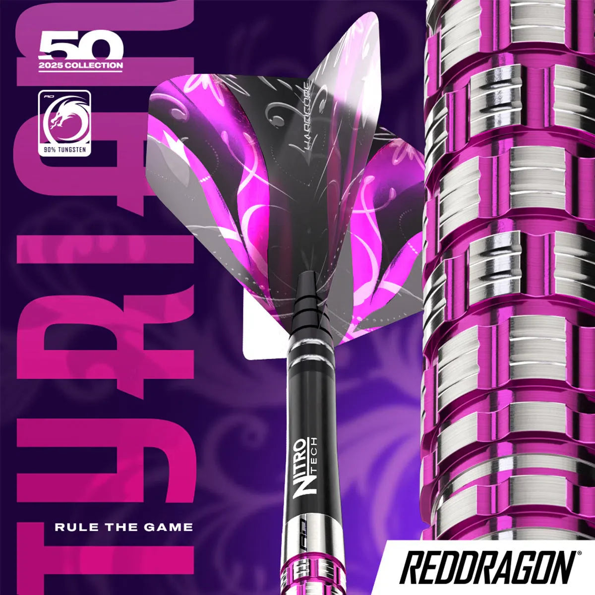 Tyrian 90% Tungsten Steel Tip Darts By Red Dragon