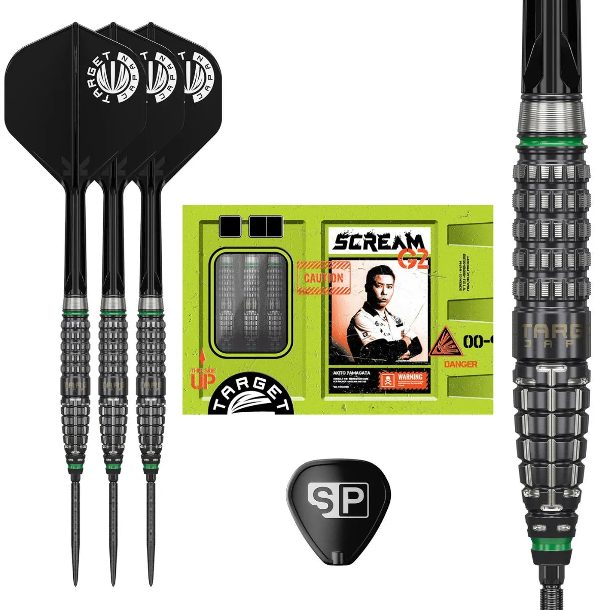 Target Japan Akito Yamagata Scream G2 Swiss Point 90% Steel Tip Darts