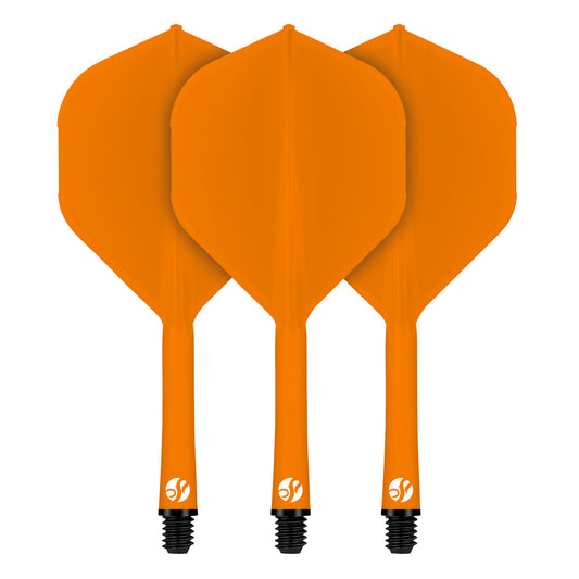 Flight Deck Orange One Piece Dart Flight And Shaft System By Shot