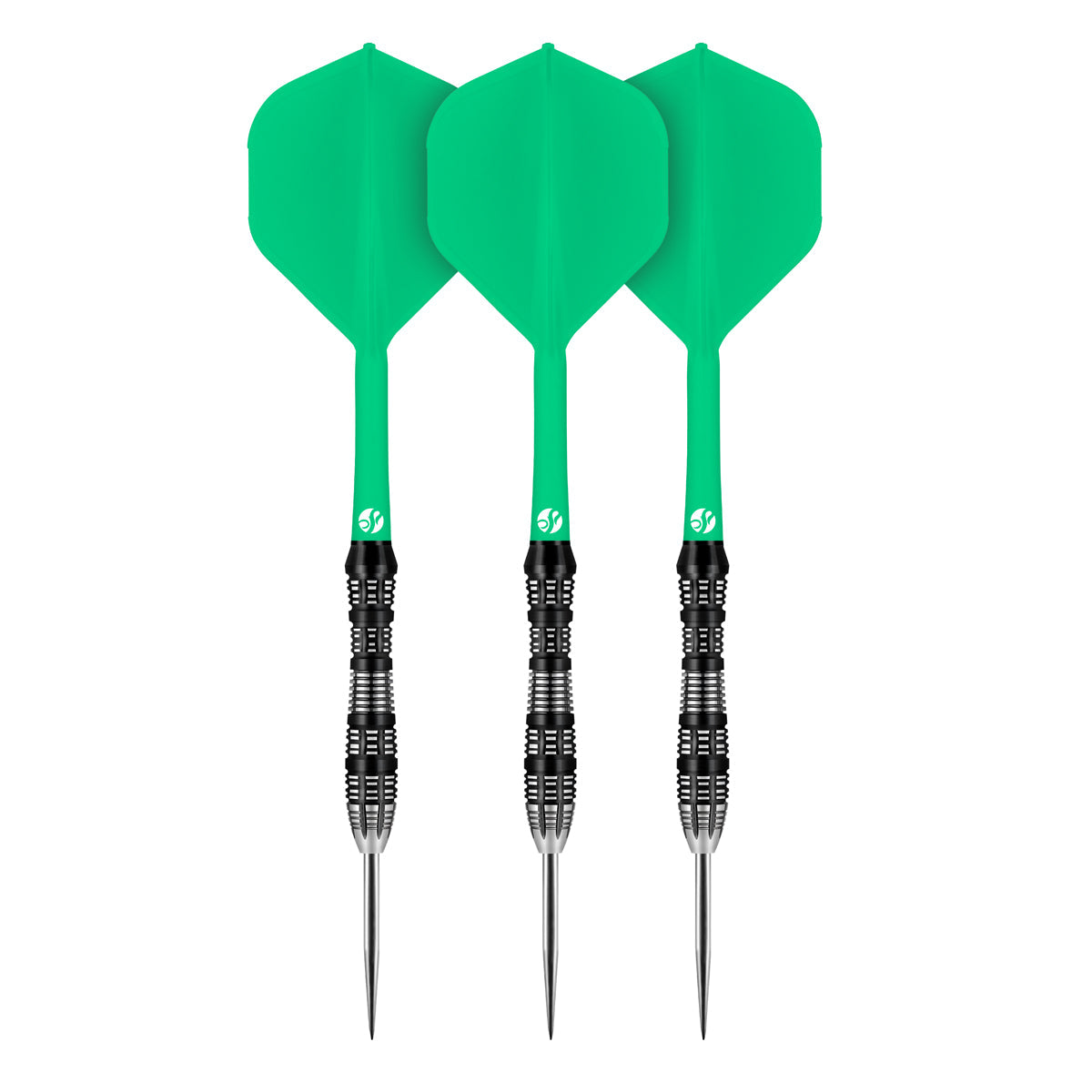 Flight Deck Green One Piece Dart Flight And Shaft System By Shot