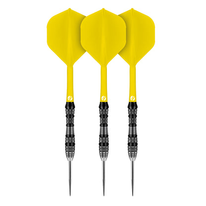 Flight Deck Yellow One Piece Dart Flight And Shaft System By Shot