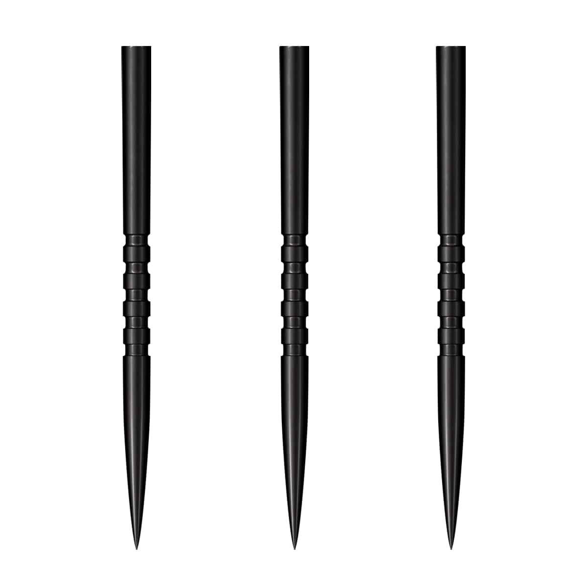 Shot Grip Dart Points - Steel Tip - 5 Ring - Black 35Mm